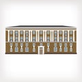 Vector illustration of vintage historical building