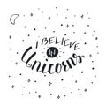 Vintage unicorn lettering