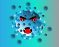 Vector illustration of a virus