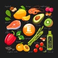 Vitamin E-enriched products