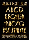 Vector illustration volumetric gold letters