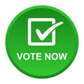 Vote now button Royalty Free Stock Photo