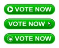 Vote now button Royalty Free Stock Photo