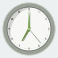 Vector illustration of wall clock Royalty Free Stock Photo