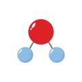 Vector illustration of water or H2O molecules