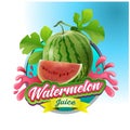 Watermelon juice symbol