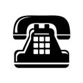Vector illustration, web icon. A phone with a handset. Isolated. Royalty Free Stock Photo