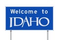 Welcome to Idaho road sign Royalty Free Stock Photo
