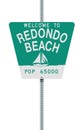 Welcome to Redondo Beach road sign