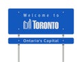 Welcome to Toronto road sign