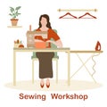 Seamstress Tailor Atelier Sewing workshop Fashion