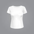 Vector Illustration of White Women T-shirt