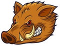 Wild boar head mascot design