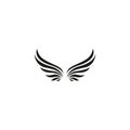 vector illustration of wings for icons, symbols or logos Royalty Free Stock Photo