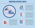 Vector Illustration Winter Sport Info, Infographic