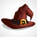 Vector illustration of a witch s hat