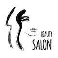 Vector illustration woman beaty salon