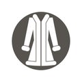 Vector illustration of woman coat.