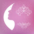 Vector illustration of Woman's silhouette