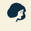 Vector illustration of woman suffering anxiety, sadness.