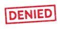 Denied ink stamp Royalty Free Stock Photo