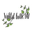 Vector illustration of world Book Day. Text invitation, template. Festive background Inscription typography poster