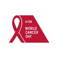 Vector illustration of World Cancer Day.