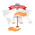 Vector illustration for World Consumer rights Day