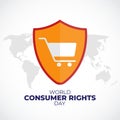 Vector illustration for World Consumer rights Day