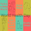 Vector illustration for world health day