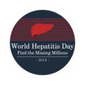 Vector illustration of World Hepatitis Day.