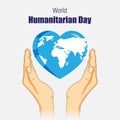 Vector illustration for World Humanitarian Day.