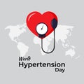 Vector illustration for World Hypertension Day.