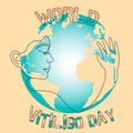 Vector illustration for World Vitiligo Day 25 June.
