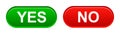 Yes no buttons Royalty Free Stock Photo