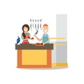 People and relations concept vector flat illustration Royalty Free Stock Photo