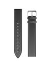 Black strap for men's watches. Leather watchband vector. Isolated. Royalty Free Stock Photo