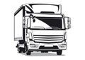 Commercial transport illustration Royalty Free Stock Photo