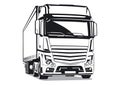 Truck vector illustration Royalty Free Stock Photo