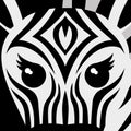 Vector illustration. Zebra.