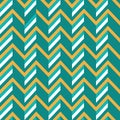 Zigzag Retro Background with Simple 3D Effect