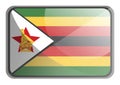 Vector illustration of Zimbabwe flag Royalty Free Stock Photo