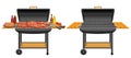 Vector illustrations of Barbecue Grills