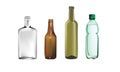 Vector illustrations of bottles