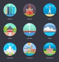 Vector Illustrations Pack Of World Cities