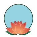 Yoga and zen - Logo Lotus Collection