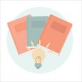 Vector illustrationwith three books