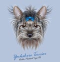 Vector illustrative Portrait of a Domestic Dog Royalty Free Stock Photo