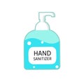 Vector illustrator of Hand sanitizers. Alcohol rub sanitizers kill most bacteria, fungi and stop some viruses such as coronavirus