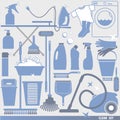 Vector illustratuon of cleaning. Royalty Free Stock Photo
